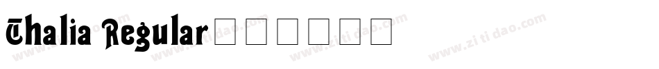Thalia Regular字体转换